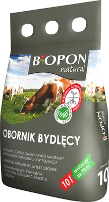 Zdjęcie produktu dla Obornik bydlęcy granulowany 10L Naturalny nawóz uniwersalny