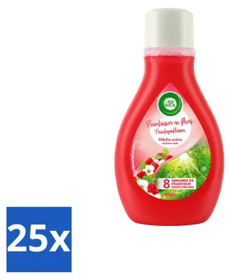 Produktbild von 25 x Air Wick Actieve Wiek Lufterfrischer Himbeere & Blüte 375 ml - Vorteilspackung - 25 Stücke