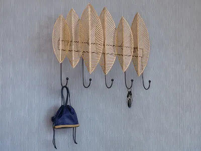 Produktbild von Ausgefallene Flur Garderobe Schwarz Gold, Wandgarderobe, Garderobenleiste Design