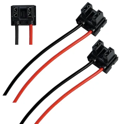 2x H7 Lampsteckerfassung PX26d mit Kabel für Glühlampen