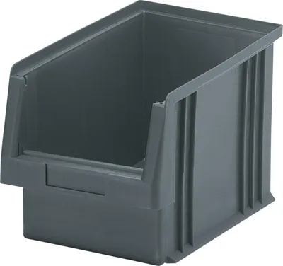 Zdjęcie produktu dla LA-KA-PE Pojemnik z otwartym frontem PLK L230 x W150 x H125 mm PP szary - 01750 02 05