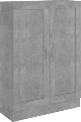 Produktbild von vidaXL Bücherschrank Betongrau 82,5x30,5x115 cm Holzwerkstoff