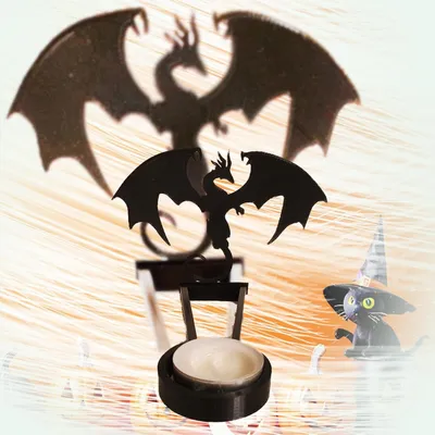 Produktbild von Lustige Schattenkerzenhalter, lustiger Schattenständer, Halloween-Kerzenhalter, Halloween-Tischdekorationen, gruselige Geister-Teelicht-Schattenwerfer-Dekorationen, C