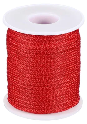 Nylonschnur 3 mm x 15 m, rot für DIY-Schmuck