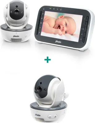 Produktbild von Alecto DVM200MBK - Babyphone mit Kamera und 4,3"-Farbdisplay, Schwarz