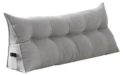 Imagen del producto de Almohada de apoyo lumbar para cama y sofá, 200x50x20 cm
