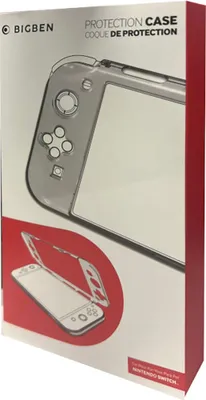 Produktbild von Bigben Interactive SWITCHPCCASE, Cover, Nintendo, Transparent, Nintendo Switch, Staubresistent, Kratzresistent, Spritzwassergeschützt, 35 mm