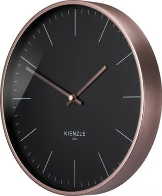 Immagine prodotto di Orologio da parete radiocontrollato Kienzle DCF oro rosa nero 25 cm