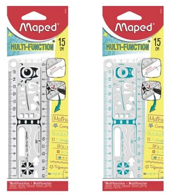 Produktbild von Maped Flachlineal GeoNotes 150 mm aus Kunststoff 1 Lineal Zufällige Farbe