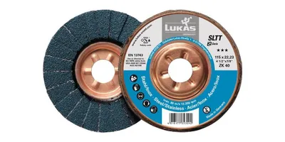 Produktbild von LUKAS Schleiflamellenteller SLTT Zirkonkorund ø 125 mm Korn 60