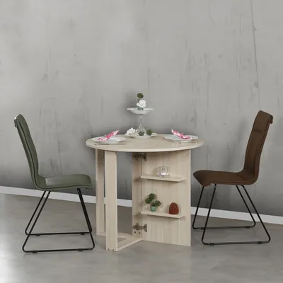 Obrázok produktu pre Skye Decor, Middle - Oak, rozkladací stôl, dub, 100 % MELAMÍNOM POTRIEBOVANÁ DOSKA, 90 x 45 x 77 cm