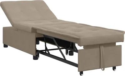 Obrázok produktu pre vidaXL Rozkladacia pohovka Taupe 194 x 67 x 82 cm Mikrovlákno