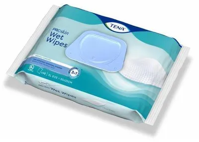 Zdjęcie produktu dla TENA Wet Wipe 3 w 1, 48 chusteczek