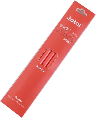 Produktbild von Itotal löschbare Tintenpatrone rot, 3 Stk.