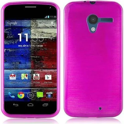 Produktbild von Cadorabo Hülle für Motorola MOTO X Schutz Hülle in Rosa Schutzhülle TPU Silikon Etui Case Cover