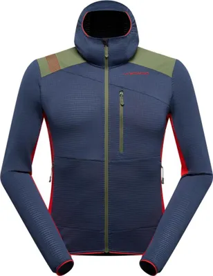 Produktbild von Aequilibrium Thermal Hoody M, Night Sky/Mountain Red, S, ZAMF023B46R24S, Mountaineering Herren Fleece - La Sportiva