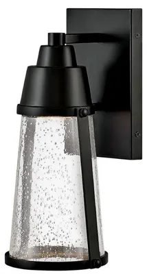 Produktbild von Casa Padrino Luxus LED Außenwandleuchte Schwarz H. 30,7 cm - Luxus Außenbeleuchtung