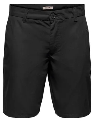 Image de Only and Sons - Short chino pour homme GT15913 (M) (noir velours)