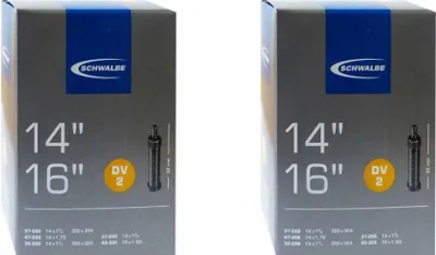 Produktbild von Schwalbe 2x Schlauch DV2 14x1 1/4-1 3/8 Zoll 32/47-288/305 DV32mm