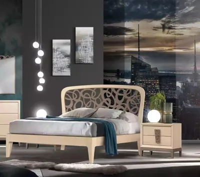 Produktbild von Schlafzimmer Set Bett 2x Nachttische Design Möbel neu 3tlg Modern Holz