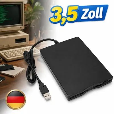 Image de Lecteur de disquettes USB externe / Lecteur de disquettes 1,44 Mo / Lecteur de disquettes 3,5 pouces.