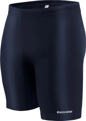 Produktbild von Sesto Senso Herren Jammer Badehose – Lange, eng anliegende Badeshorts Boxer – Für Surfen, Segeln & Wassersport – M Dunkenblau