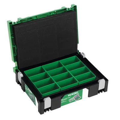 Immagine prodotto di HiKOKI HIK-System Valigetta I con 3 scatole di inserimento - sistema di scatole impilabili