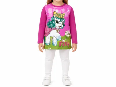 Produktbild von 84657 Disney Filly Langarmshirt Mädchen Pink Gr. 98 – Süßes Einhorn-Design für kleine Fashionistas