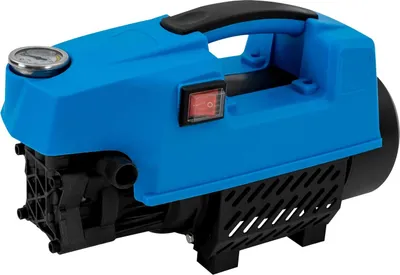 Produktbild von Elektrischer Hochdruckreiniger - Haushalt/Autowäsche - 220 V 8 A - 2800 U/min - 33×14×24 cm - 10,35 kg - Ein-/Auslassschlauch - Schwarz-Blau