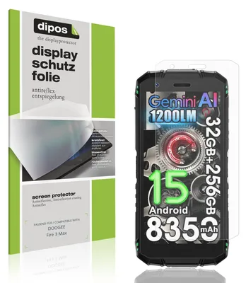Produktbild von 4x Schutzfolie für DOOGEE Fire 3 Max matt Displayschutzfolie Folie Display Schutz dipos