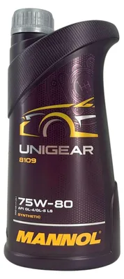 Produktbild von Mannol Unigear 75W80 Api Gl4/Gl5 - Halbsynthetisches Getriebeöl 1L (75W-80) (8109)