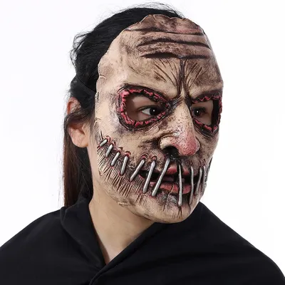 Zdjęcie produktu dla Maska na Halloween, motyw Horror Ghostface, przerażający design demoniczny, uniwersalny rozmiar, idealna na Halloween