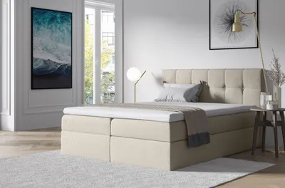 Obrázok produktu pre Čalúnená posteľ s úložným priestorom 120x200 RECIVIO - biela