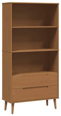 Obrázek produktu pro vidaXL Regál na knihy MOLDE, 85 x 35 x 170,5 cm, masivní borové dřevo