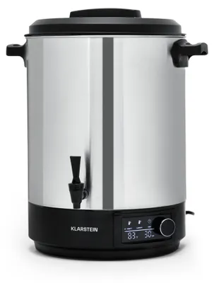 Produktbild von Klarstein Einkochautomat mit Hahn, 40L Glühweinkocher, Edelstahl-Glühweinkocher mit Zapfhahn, Großer Heißwasserspender, 2500W Einkochautomat für Getränke & Speisen, Elektrischer Einkochtopf 30-100°C