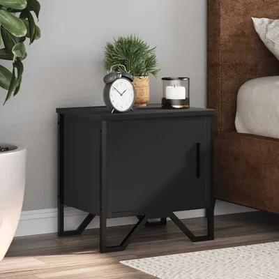 Obrázek produktu pro vidaXL Noční stolek černý 40x30x40 cm Dřevěný materiál