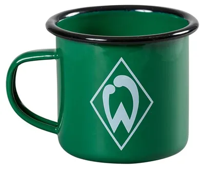 Produktbild von Werder Bremen Tasse Emaille Raute