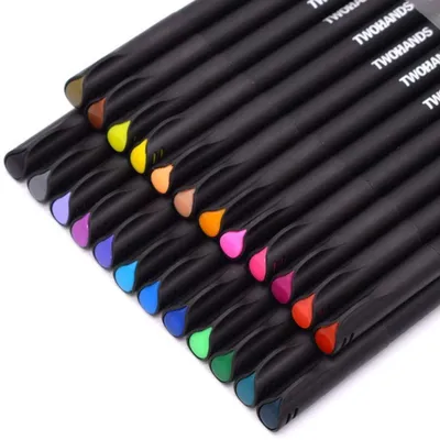 Productafbeelding van Fineliner set, 24 kleuren, 0,4 mm, fijne punt, viltstiften | Kunststof doos