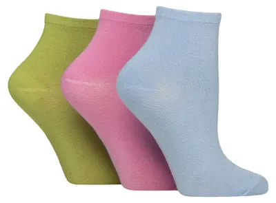 Produktbild von SOCKSHOP - 3er Pack Damen Atmungsaktive Bambus Knöchel Socken
