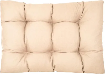 Produktbild von Best Wool rückenlehne für palettenkissen, wetterfestes europaletten polster mit Polyurethanflockfüllung – beige 120x80 cm