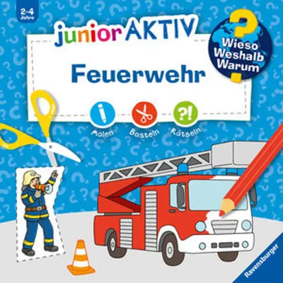 Immagine prodotto di Wieso? Weshalb? Warum? junior AKTIV - Feuerwehr (Malen, basteln, rätseln ab 2 Jahre)