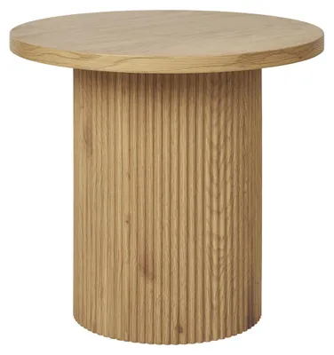 Obrázok produktu pre Konferenčný stolík Boavista v prírodnom vyhotovení s podnožou z latiek, ø 48 cm