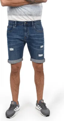 Produktbild von INDICODE IDHallow Herren Jeans Shorts Kurze Denim Hose mit Destroyed-Optik und Stretch