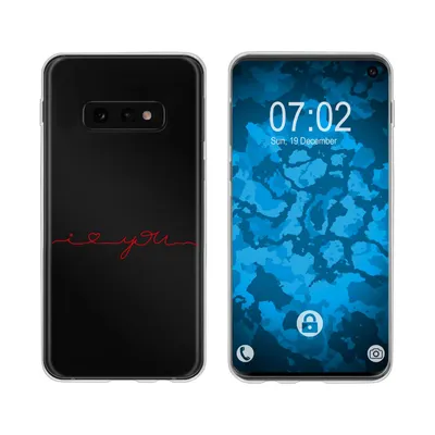 Produktbild von PhoneNatic Case kompatibel mit Samsung Galaxy S10e Silikon-Hülle in Love Wörter M2