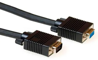 Immagine prodotto di ACT AK4223, 3 m, VGA (D-Sub), VGA (D-Sub), maschio, femmina, nero