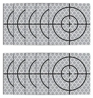 Reflexfolie selbstklebend 60x60 mm, 10er Pack für Totalstationen