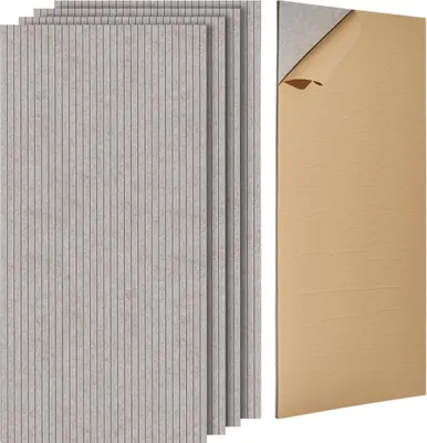 Zdjęcie produktu dla 5 sztuk akustycznych paneli ściennych 47,2 x 23,6 x 0,4 cala Samoprzylepne Camel
