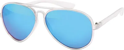 Produktbild von Gil Damen Sonnenbrille Runde Designer 80er Piloten Urlaub Sommer Strand Brille 30419 Blau Weiß
