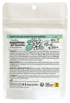 Zdjęcie produktu dla Żel pod prysznic w proszku Fleurs de Tiare Stepone 40 g