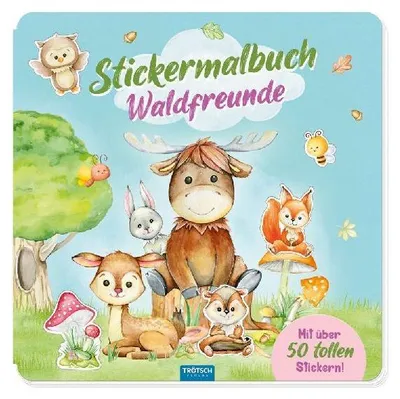 Produktbild von Trötsch Malbuch Stickermalbuch Waldfreunde